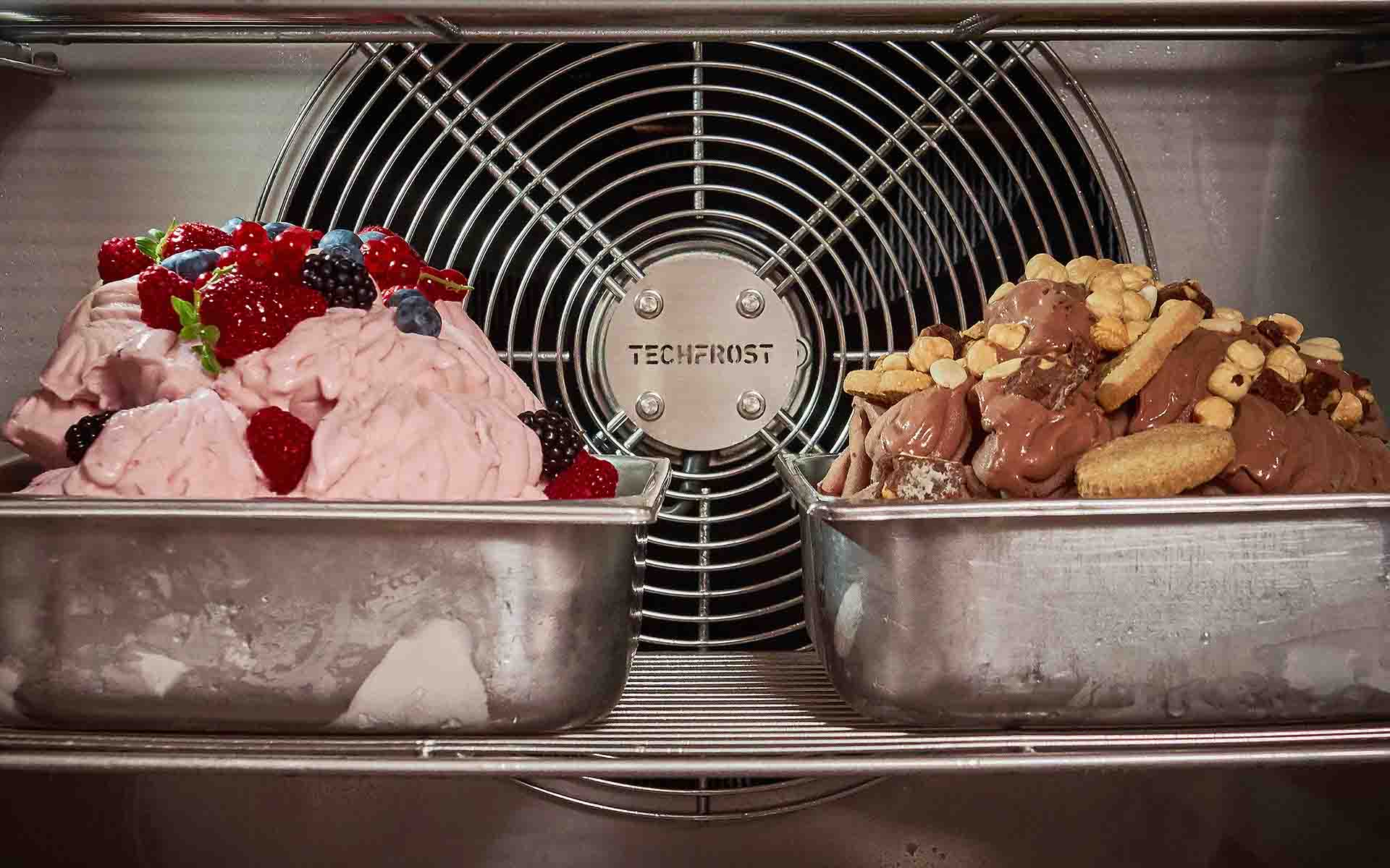 cara membuat gelato dengan mesin